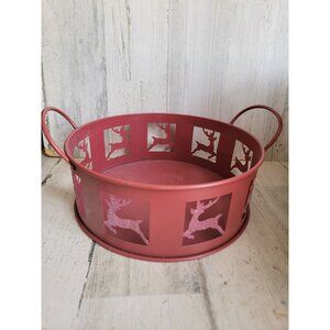 Reindeer bread‎ circles serving tray Xmas kitchen home decor figure
